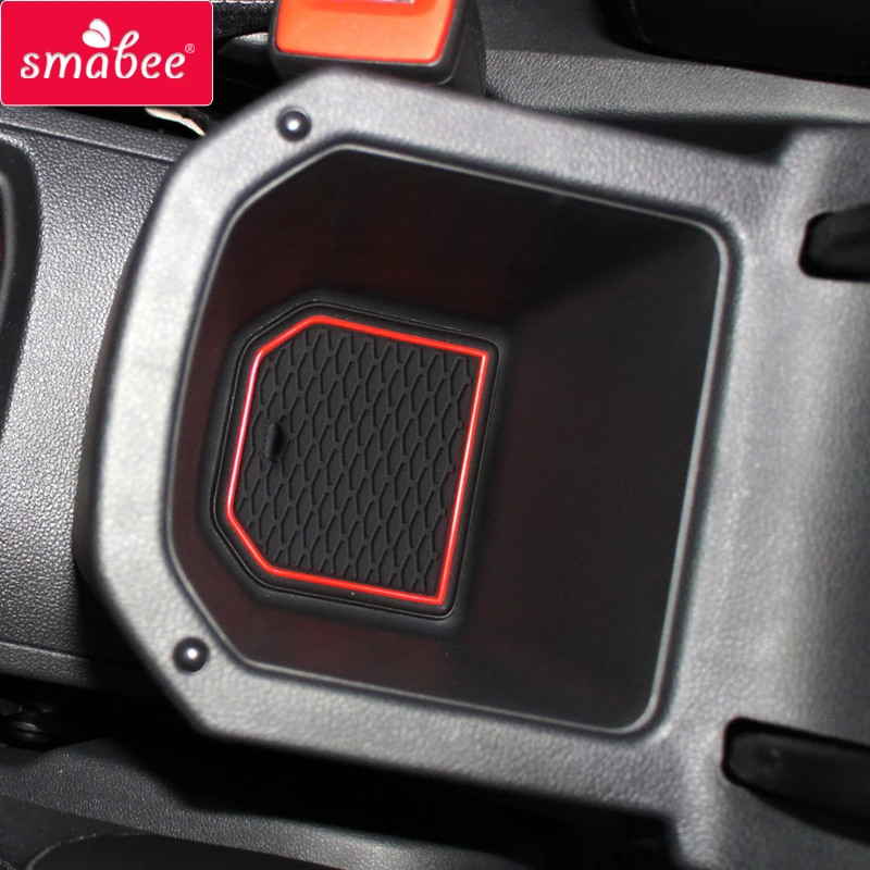 smabee Anti-Slip Gate slot Cup Mat for VW T-ROC 2017 2018 2019 TROC T ROC Interior Accessories Non-Slip Pad Rubber Car Sticker