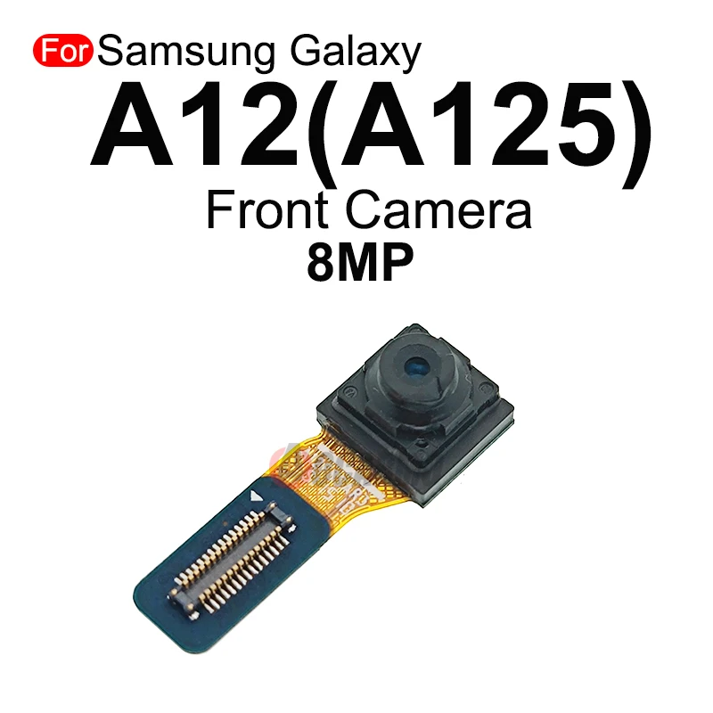 For Samsung Galaxy A12 A125 A125F Front Face Selfie + Back Ultra Wide Angle Rear Depth Macro Main Camera Module Flex Cable