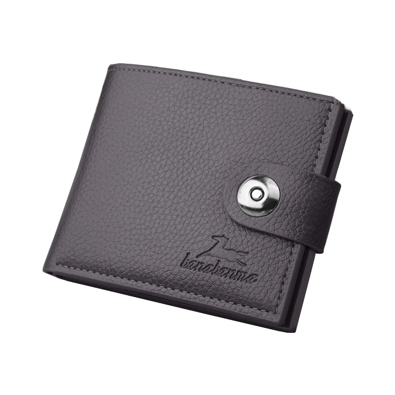 Nieuwe Aankomst Man Lederen Portemonnee Met Pocket Interieur Rits Zak Geld Mannen Creditcard Houder Slim Purse Voor mannelijke