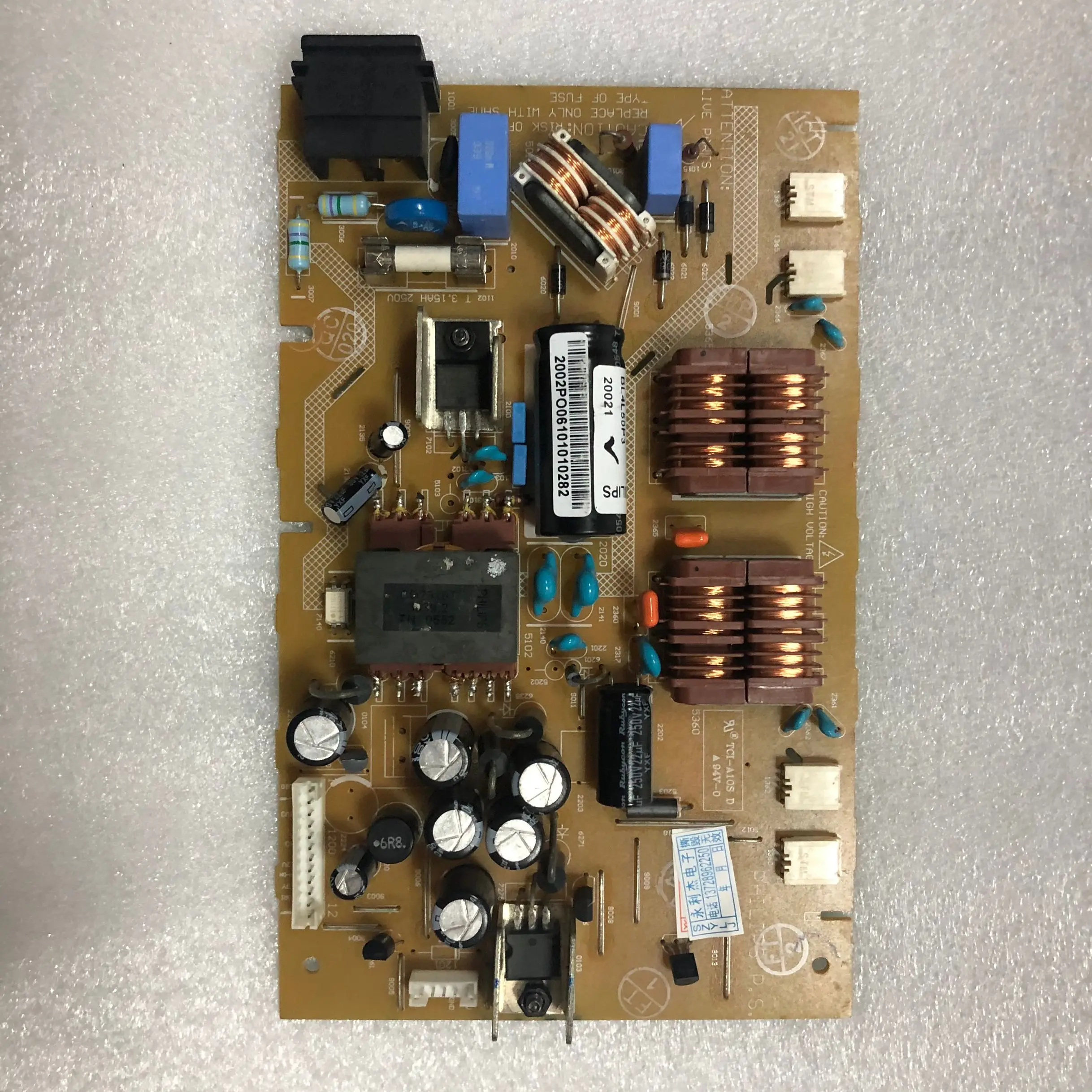 

100% Test shipping for power board BL4L50P3 four small mouth high pressure plate 3341 808 10028