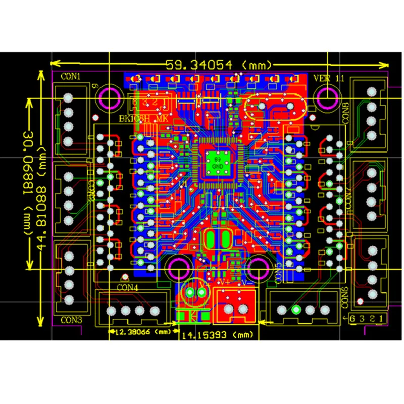 Mini circuit de commutation ethernet à 8 broches, module de commutation ethernet, 10/100mbps, 8 ports, carte PCBA, module de commutation LED