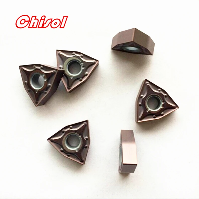 CNC Carbide Turning Inserts WNMG080404-MA VP15TF / WNMG080408-MA VP15TF Turning Blade Tips Cutting Tools