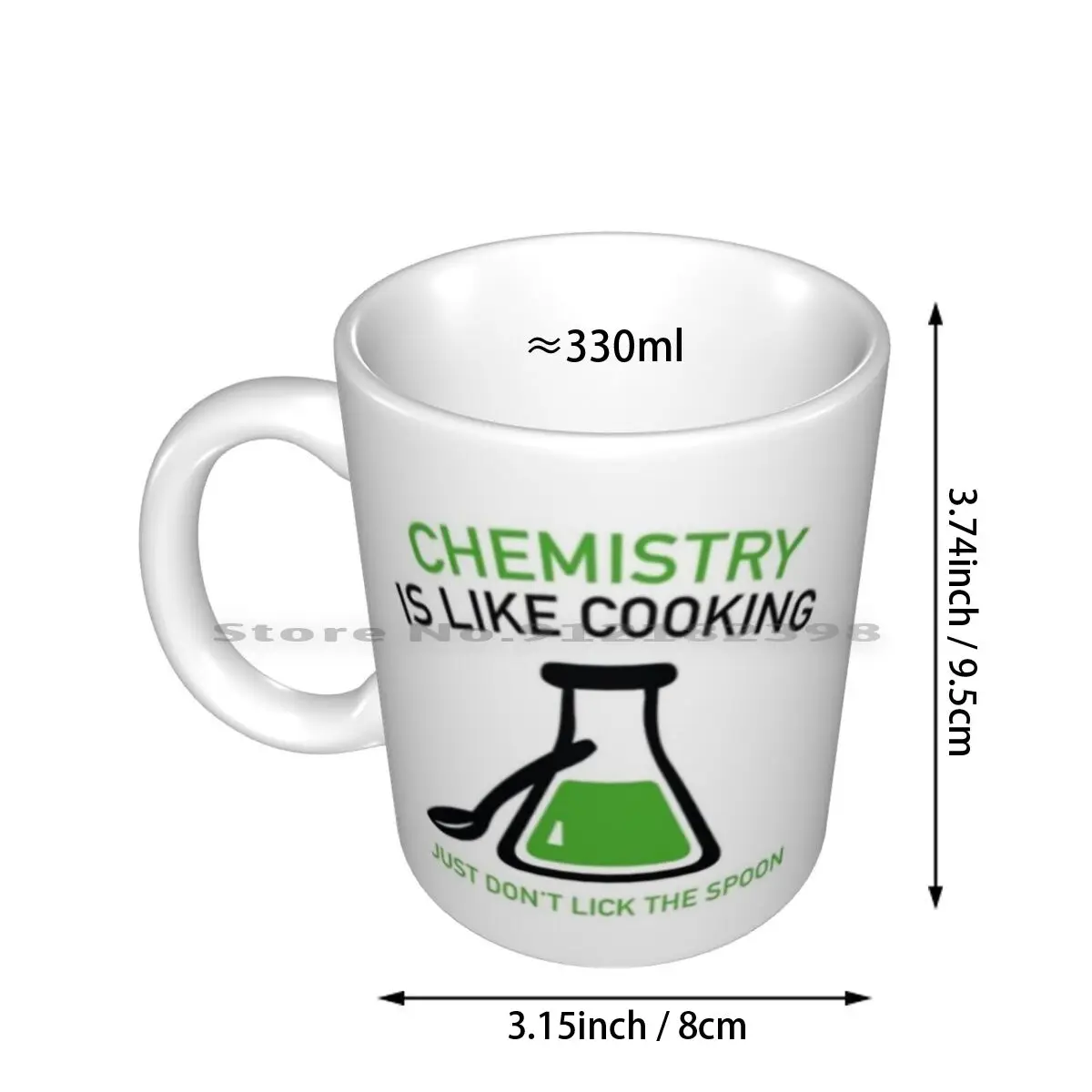 Chemistry Is Like Cooking Ceramic Mugs Coffee Cups Milk Tea Mug Funny Chemistry Cooking Spoon Geek Joke Nerd Flask Cook