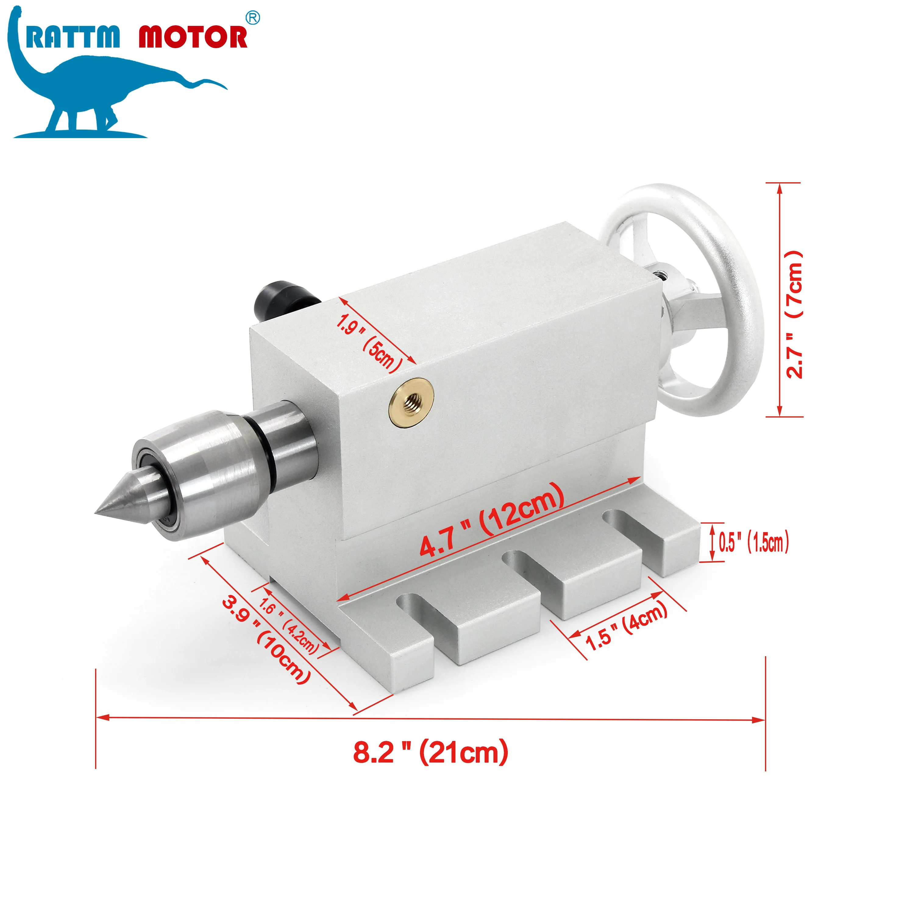 50:1 100:1 CNC 4th Axis (A aixs,rotary axis) Gapless Harmonic Reducer Gearbox k11-100mm Dividing Head & 65mm Tailstock