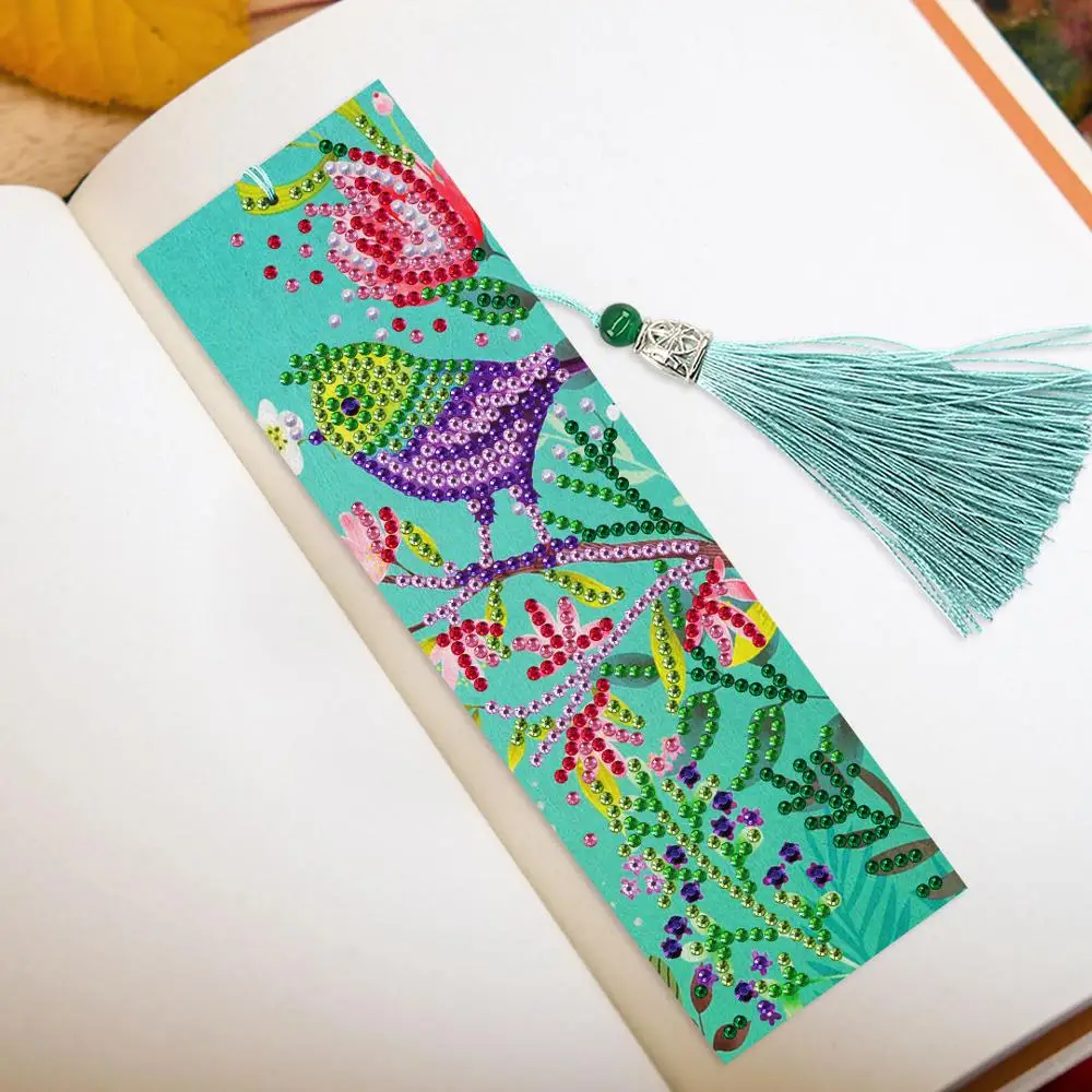 DIY Diamond Bookmarks 5D Diamond Painting Kits Diamond Mosaic Embroidery Cross Stitch Gift Home Decor Drawing With Diamonds