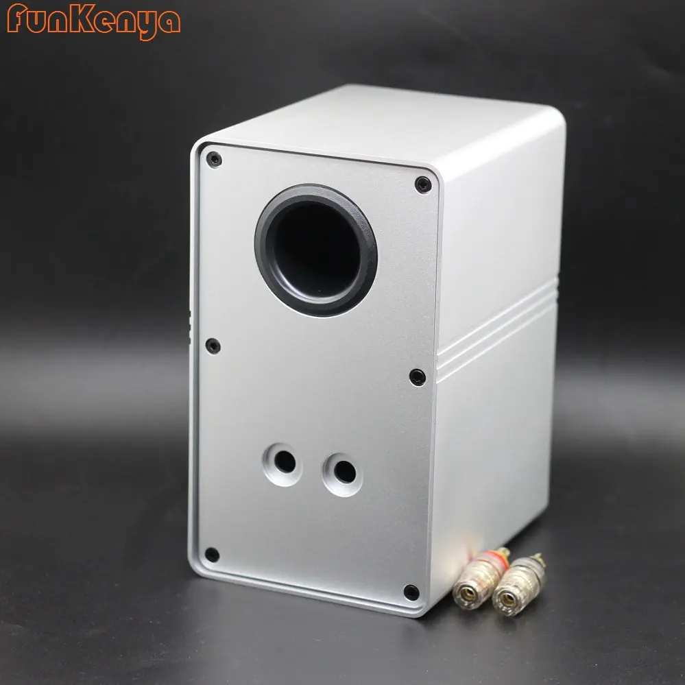 1 Pair DIY Case ELAC 310CE Cabinet Sandblasting Speaker Enclosure Box Style Classic Aluminum Chassis 6mm W122 H208 D150