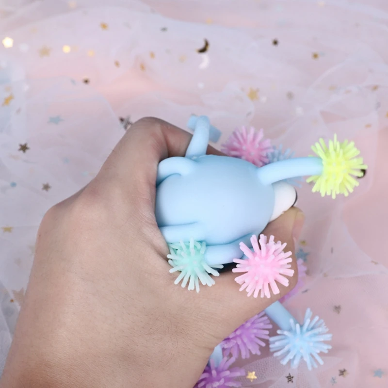 Fidget Toys rilascio di ansia occhi sporgenti riccio giocattolo stress luminoso palla palla spremere autismo regali per bambini aggiungi P31B