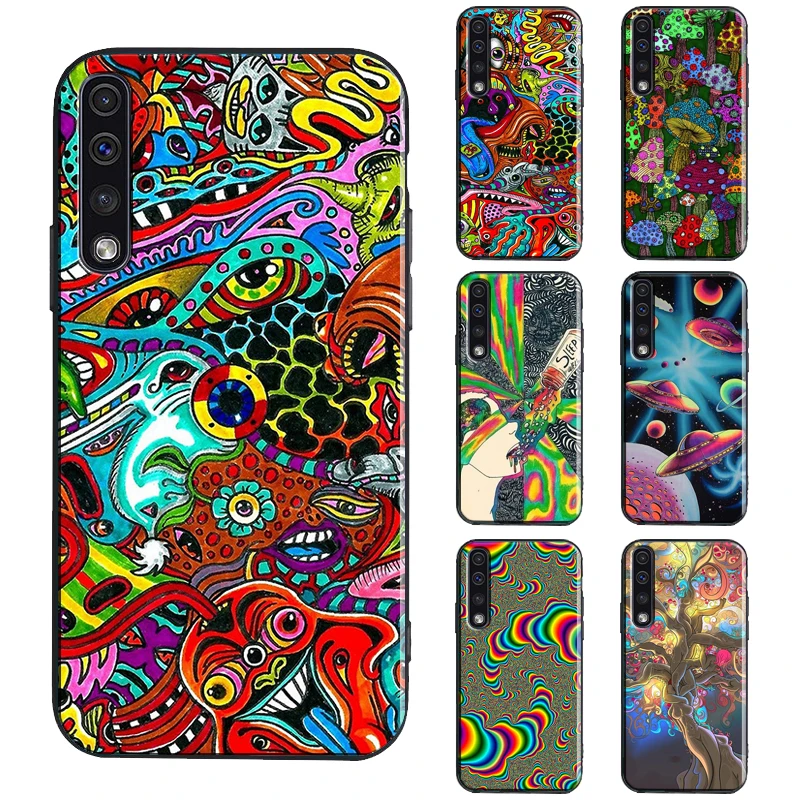 Psychedelic Trippy Case For Samsung A21S A20e A02 S A20 A30 A50 A70 A12 A32 A42 A52 A72 A11 A31 A51 A71 Coque