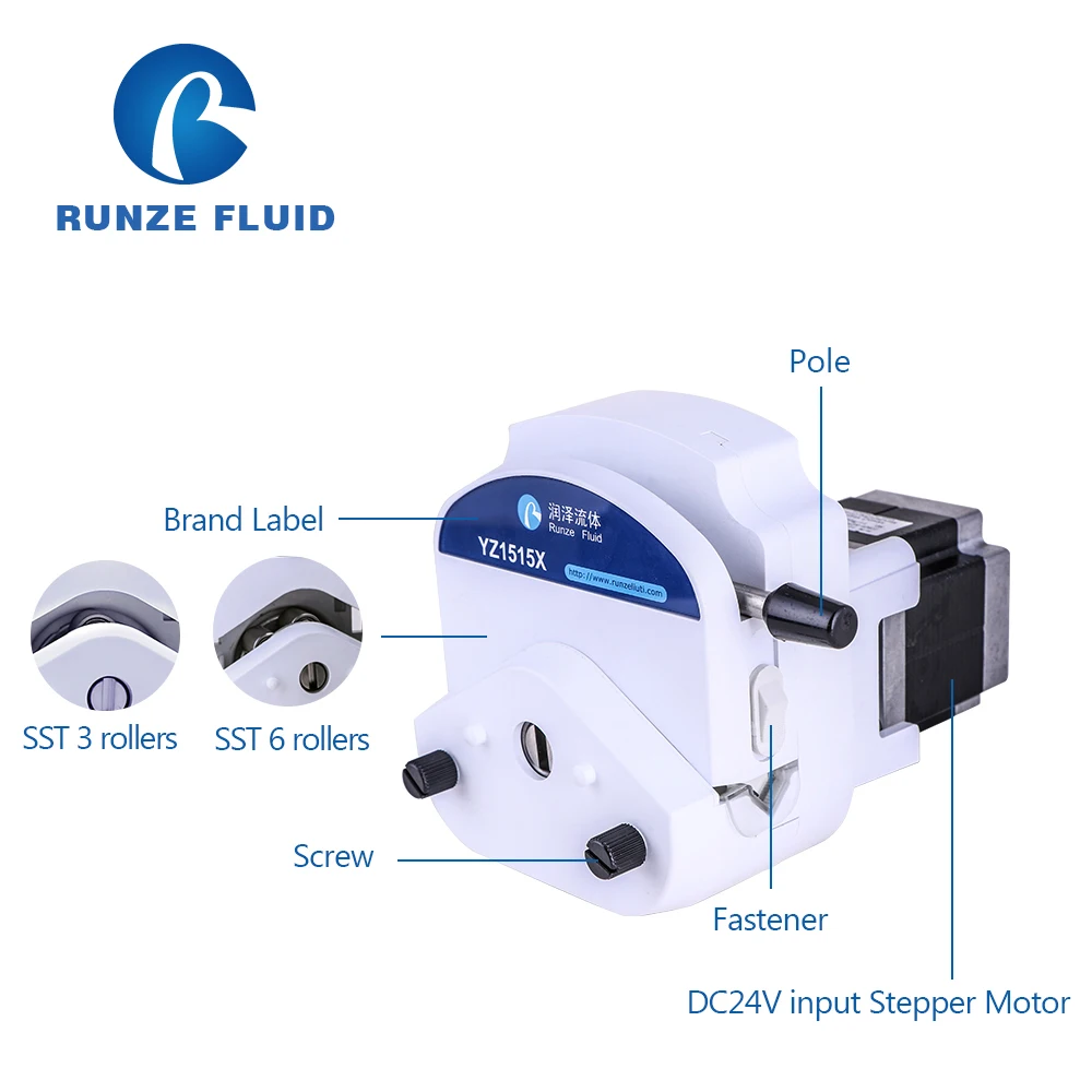 Stepper Motor Electric 24v Peristaltic Pump Filling Chemicals Beverage Fruit Vending Machine