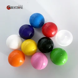 Cápsula de juguete expendedora vacía de plástico PP para niños, bola sorpresa colorida, contenedor de cáscara de huevo, decoración para máquina expendedora, 50 piezas, 32MM