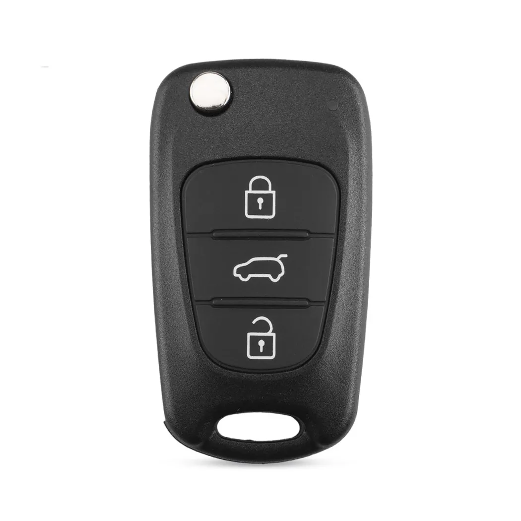 WFMJ for 2011 2012 Kia Forte Sportage Soul Replacement Keyless Flip Uncut Blade 3 Buttons Car Remote Key Shell Case Cover Fob