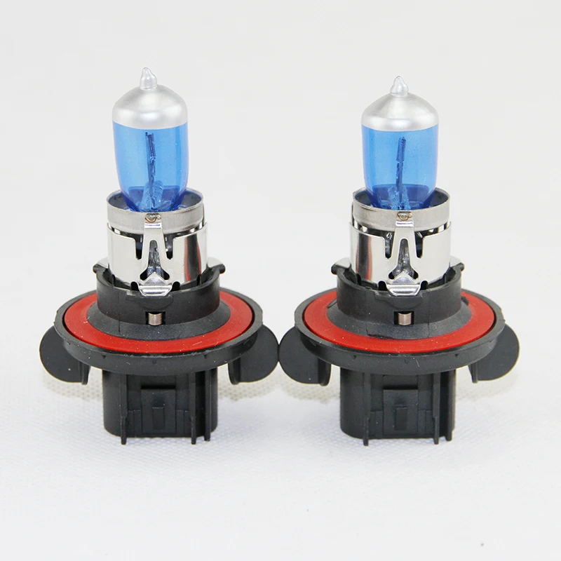 Pair 9008 H13 P26.4t 65/55W Halogen Bulbs Hi/Lo Dual Beam For Car Moto Headlight Fog Lights Parking Daytime Running Light