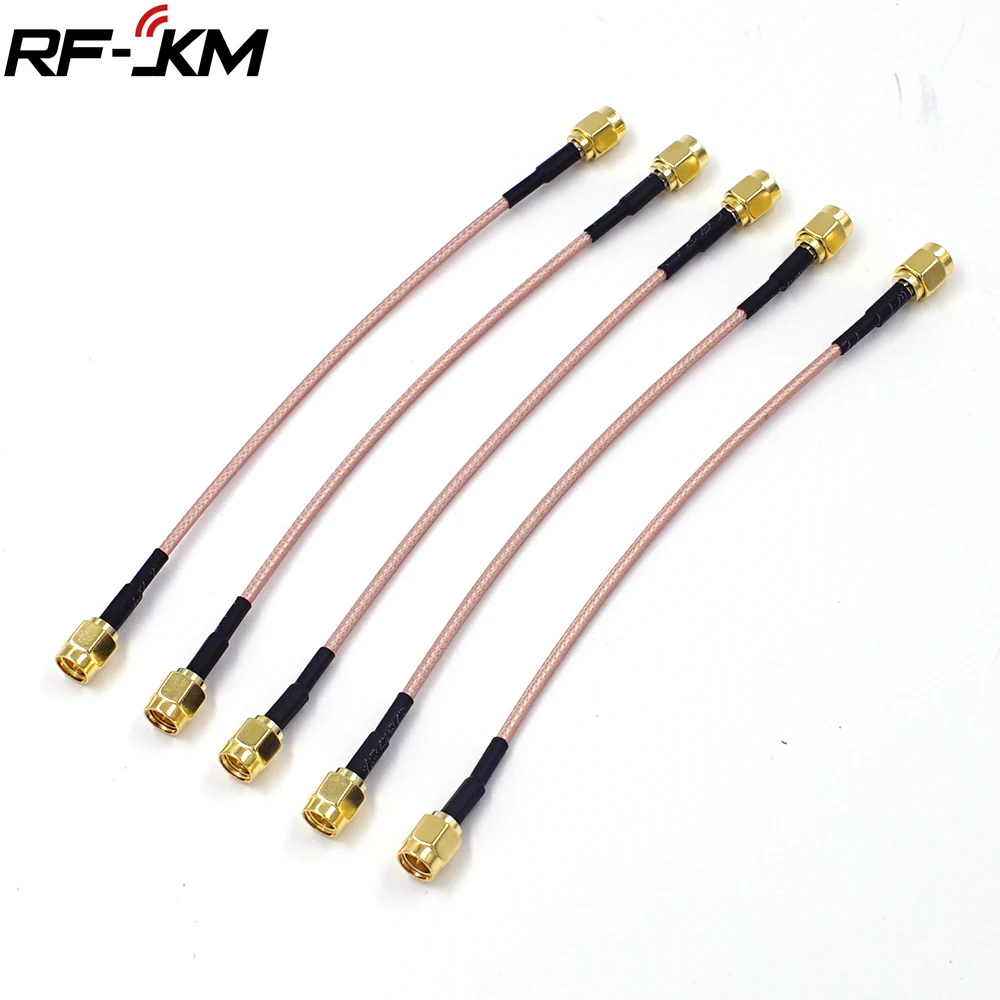 5pcs/lot SMA male plug to SMA male adapter RF Cable RG316 Jumper pigtail