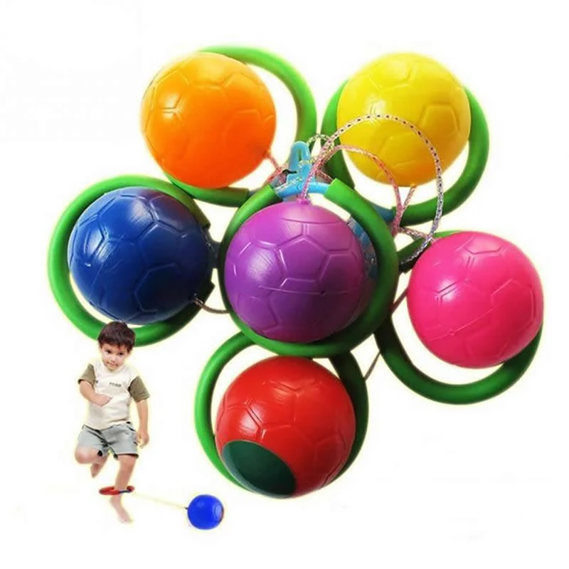 1Pcs Children Colorful Skip Ball Jumping Rope Ball Skip Ropes Sports Swing Ball Toys Playground Sports Kits Outdoor Fun Toy