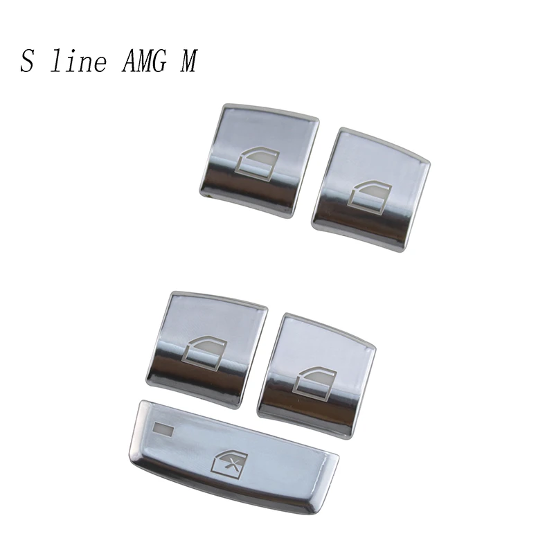 Car Styling Window glass lift switch button Cover stickers Trim For BMW F30 F34 F32 3 4 series GT Door Armrest panel Accessories