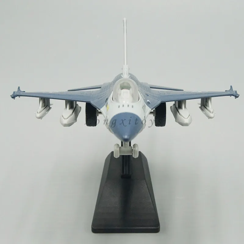 1:87 Diecast Plane Model US F-16 Jet Fighter Pull Back Toy With Sound & Light