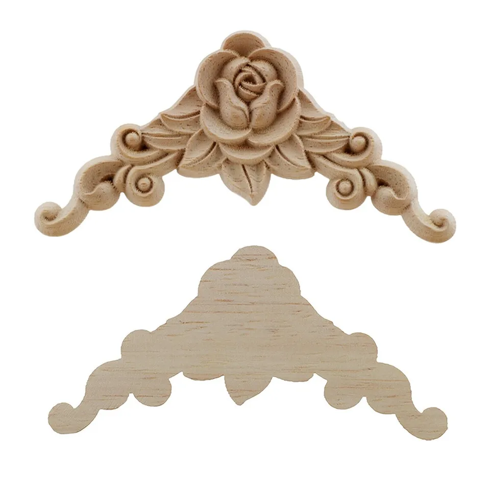 Fronton De Dessus De Porte Lot De 4 Coins Sculptés En Bois - Déco Style Baroque Pour Meubles, Portes Ou Armoires - À Peindre Ou Naturel Moulures Bois Décoratives Fronton De Dessus De Porte Lot De 4 Coins Sculptés En Bois - Déco Style Baroque Pour Meubles, Portes Ou Armoires - À Peindre Ou Naturel Moulures Bois Décoratives