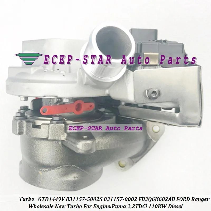 

Turbo GTD1449V 831157-5002S 831157 5002S 831157-0002 FB3Q-6K682-AB FB3Q6K682AB For FORD Ranger For Puma 2.2L 2.2TDCi 110KW