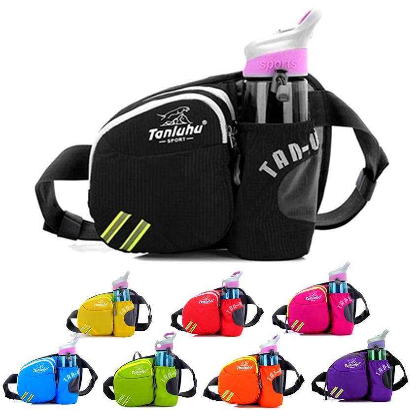 Men Women Portable Running Cycling Rucksack Bicycle City Gym Bags Bottle Small Pouch Outdoor Hiking Riding Camping Bike Backpack