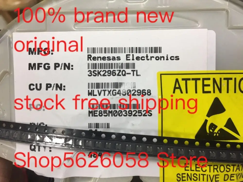 50PCS/LOT 3SK296ZQ-TL-E 3SK296ZQ-TL SOT343 100% new original freeshipping stock