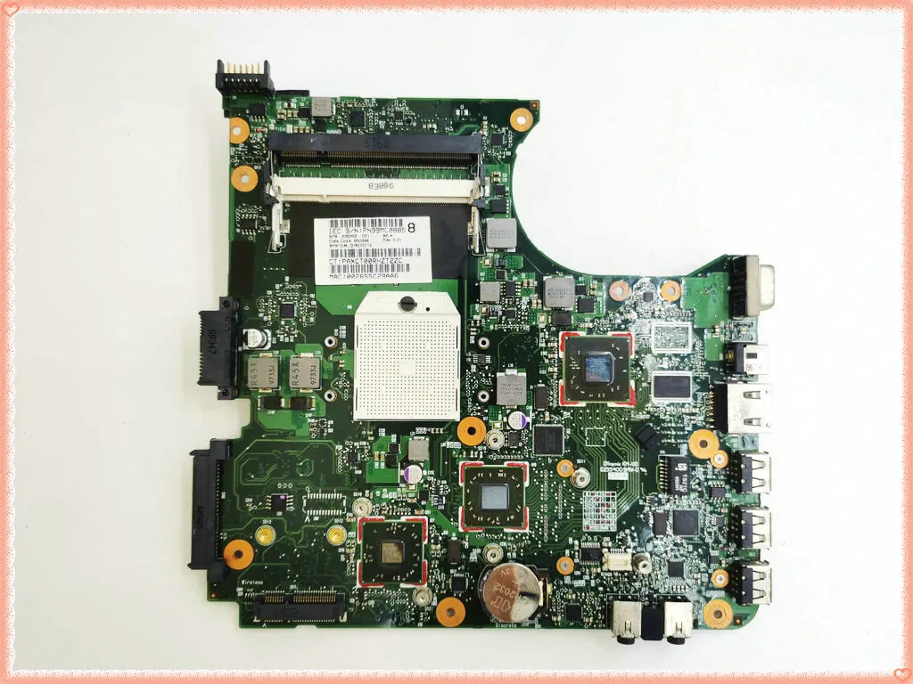 

538392-001 Laptop Motherboard FOR HP Compaq CQ515 CQ516 516 Notebook 615 DDR2