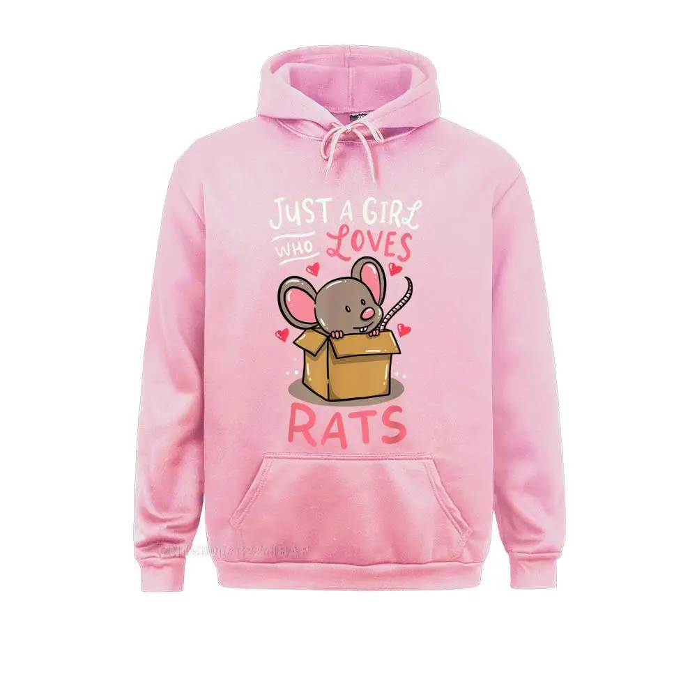 Rat Just A Girl Who Loves Rats Funny Cute Pet Gift Sweatshirts For Boys Long Sleeve Design Hoodies New Design Hoods Tight