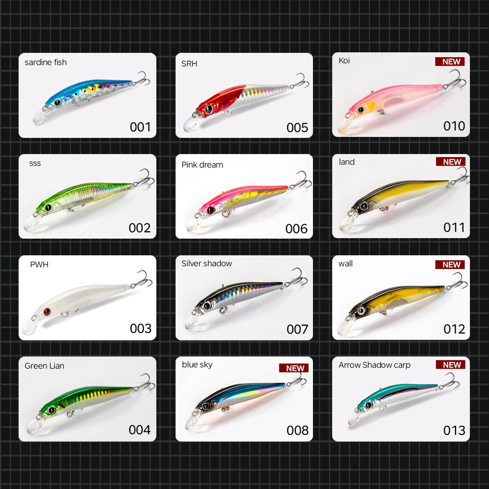 Hunthouse Artist Minnow 70mm Jerkbait – hundimiento rápido lubina - imagen 3