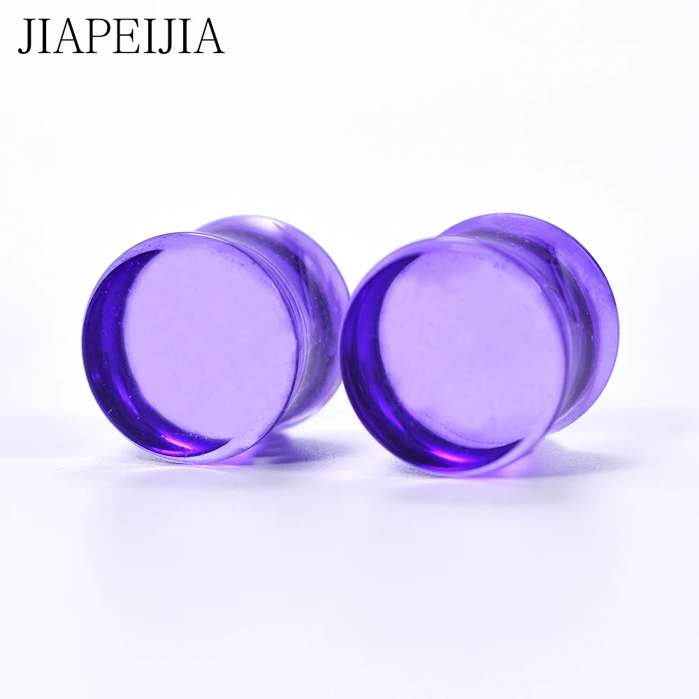 Colored Acrylic Ear Tunnels Gauge Ear Expander Plugs Stretcher Earring Piercing