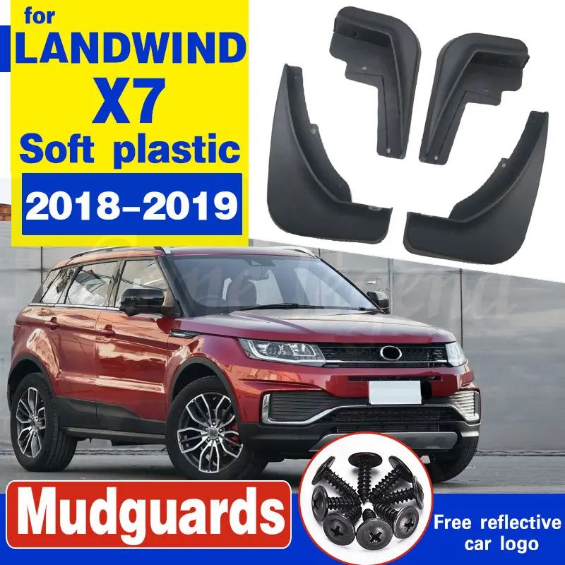 

Car Mudflaps For LANDWIND X7 2018-2019 Mud Flaps Splash Guards Mudguards Flap Front Rear Fender Protector 2018 2019