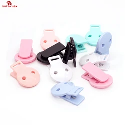 Sutoyuen-Attache-sucette à tête ronde pour bébé, porte-sucette, perles de bricolage, clips de sucette en plastique, accessoires pour bébé, 20 pièces