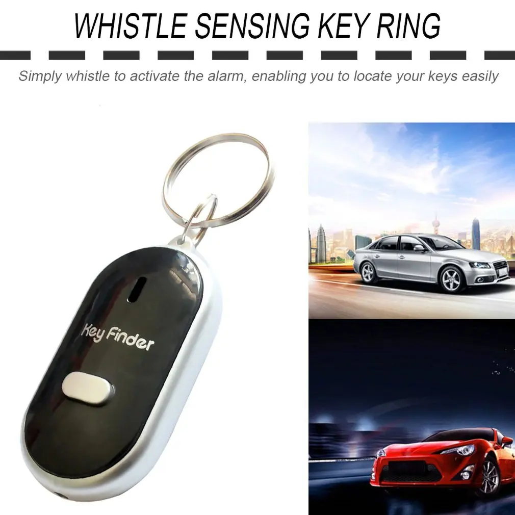 Portable Anti Lost KeyFinder Alarm Wallet Pet Tracker Smart Flashing Beeping Remote Locator Keychain Tracer Key Finder LED