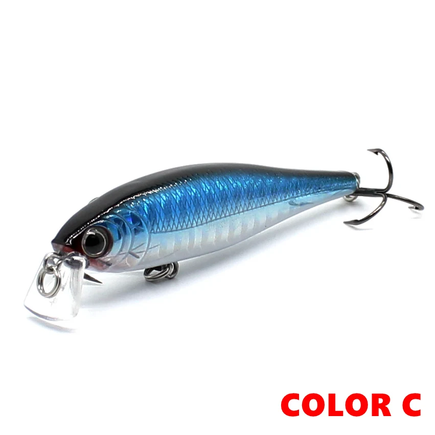 AOCLU-Hard Minnow Lure für Rock, Boot, Wolfs barsch, Thunfisch fischen, 10 # VMC Haken, Rassel machen Lärm, Sinking Wobbler, 65mm, 5,5g – Detail 9