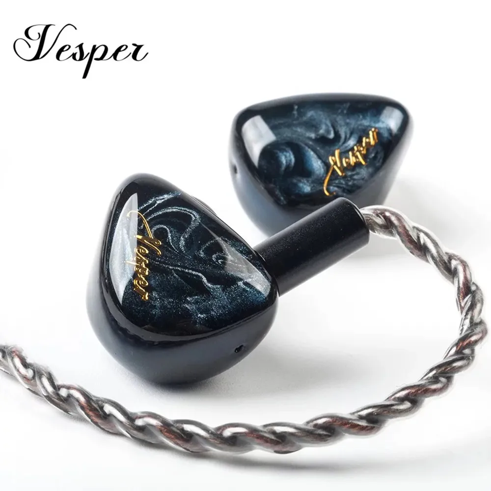 QOA Vesper 1BA + 1DD في الأذن سماعة الهجين سائق سماعة HIFI DJ رصد سماعات أذن مع كابل للانفصال ZSTX SIF S2 PRO