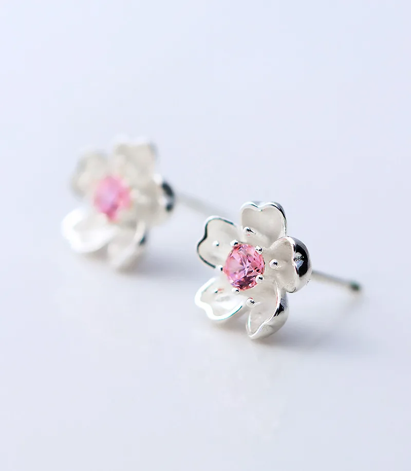 REETI New Hot Fashion 925 Sterling Silver flower Earrings for Women Girls Gift Fashion Statement Jewelry korean earrings