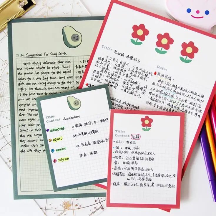 Sharkbang Kawaii Flower 30 Sheets Grid Daily To Do It Check List Memo Pad Note Paper Notepad Paperlaria School Stationery