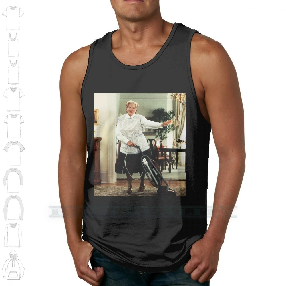 Mrs Doubtfire 100% Cotton T Shirt Robin Williams Babysitter Nanny 90s Fil 90s Movie Childhood Actor Cult Film Cleaning 90s view 4