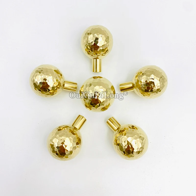 New Arrival 20PCS Solid Brass Hammer Cabinet Door Handles Gold Drawer Pulls Cupboard Wardrobe Wine Cabinet Pulls Handles & Knobs