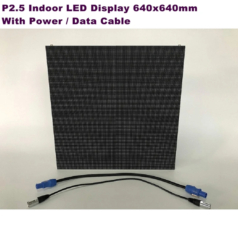 HD P2.5 Indoor LED Tv 640X640Mm SMD RGB Full Color Die Casting Kabinet LED Display Layar