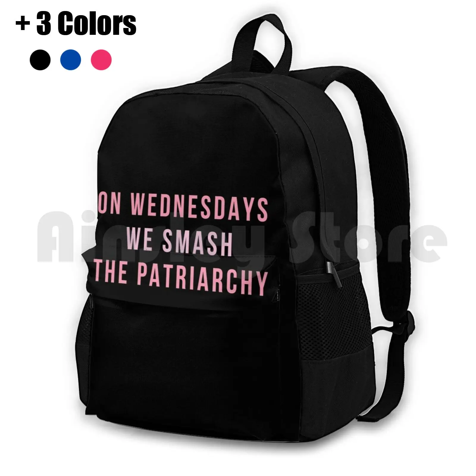 On Wednesdays We Smash The Patriarchy Outdoor Hiking Backpack Riding Climbing Sports Bag Feminism On Wednesdays Mean Girls