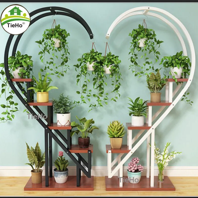 Metal Flowers Stand Planter Rack Pot Holder Floor Multi-Layer Plant Flowers Display Shelf For Living Room Home Garden