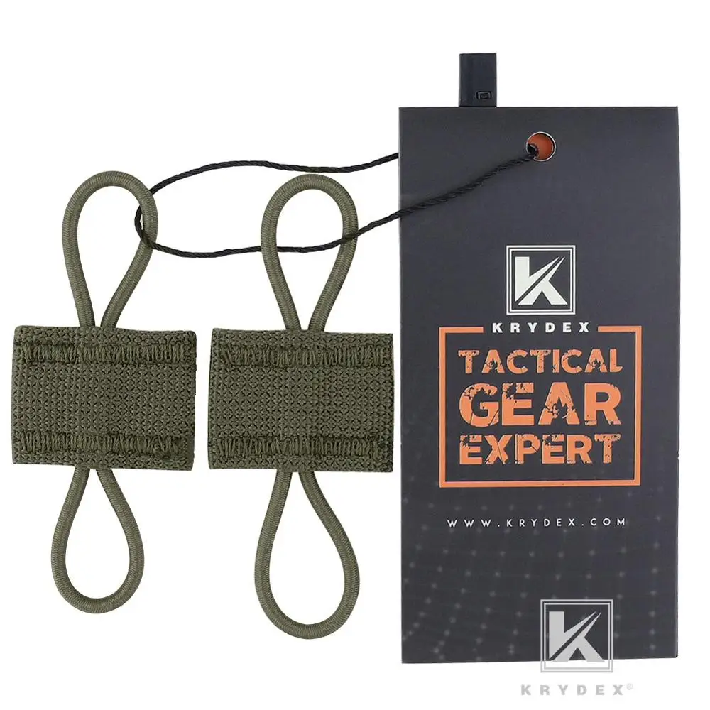 KRYDEX MOLLE Elastic Conversion Buckle RANGER GREEN PTT Retainer Antenna Communication Cable Hydration Tube Route Loop Organizer