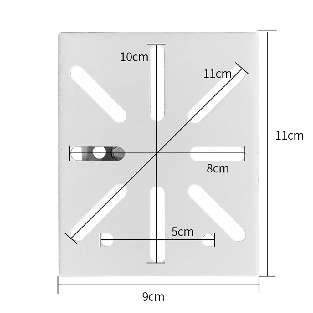 Punch-Free Universal Vertical Pole Mount Adapter with Screws Fixing, Wall Mounting Bracket for Projector CCTV Security Camera