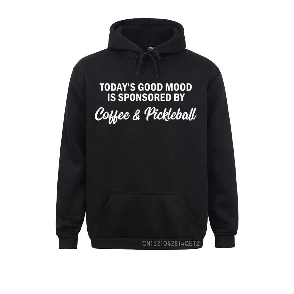 O bom humor engraçado patrocinado pelo pickleball e pelo café unissex hoodies longos da luva dos homens personalizados da queda sweatshirts sportwears