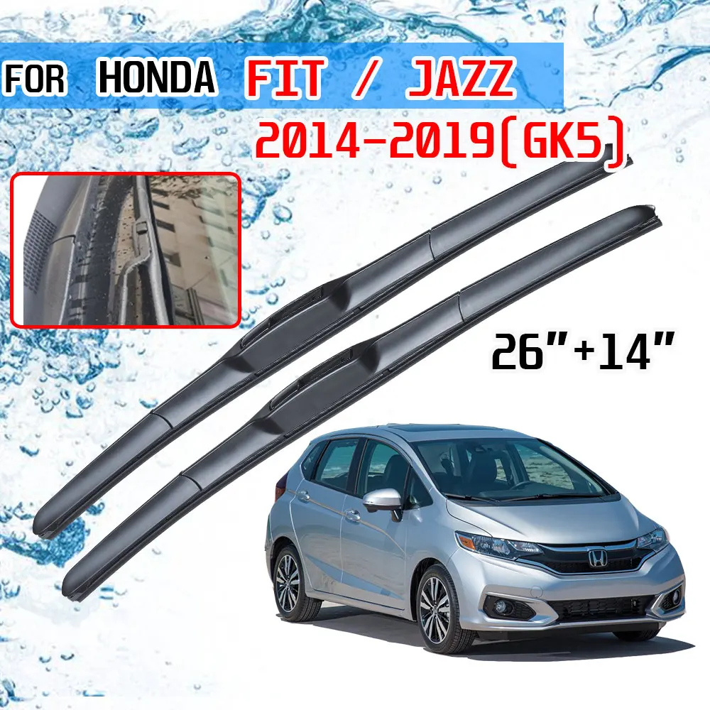 

Щетки стеклоочистителя для лобового стекла, для Honda Fit Jazz 2014, 2015, 2016, 2017, 2018, 2019, GK5