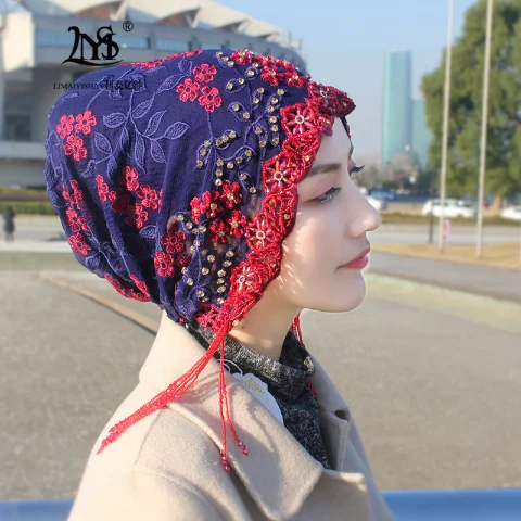 Gelinler düğün butik müslüman islam kadınlar ipek anında kap hicap
