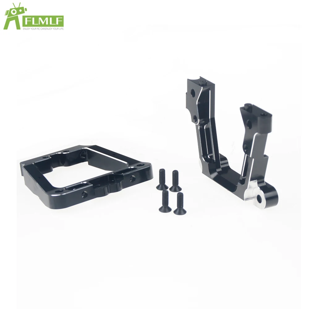 Alloy CNC Black + White Rear Main Frame Kit Fit for 1/5 HPI ROFUN BAHA ROVAN KM BAJA 5B 5T 5SC Rc Car Toys Games Parts