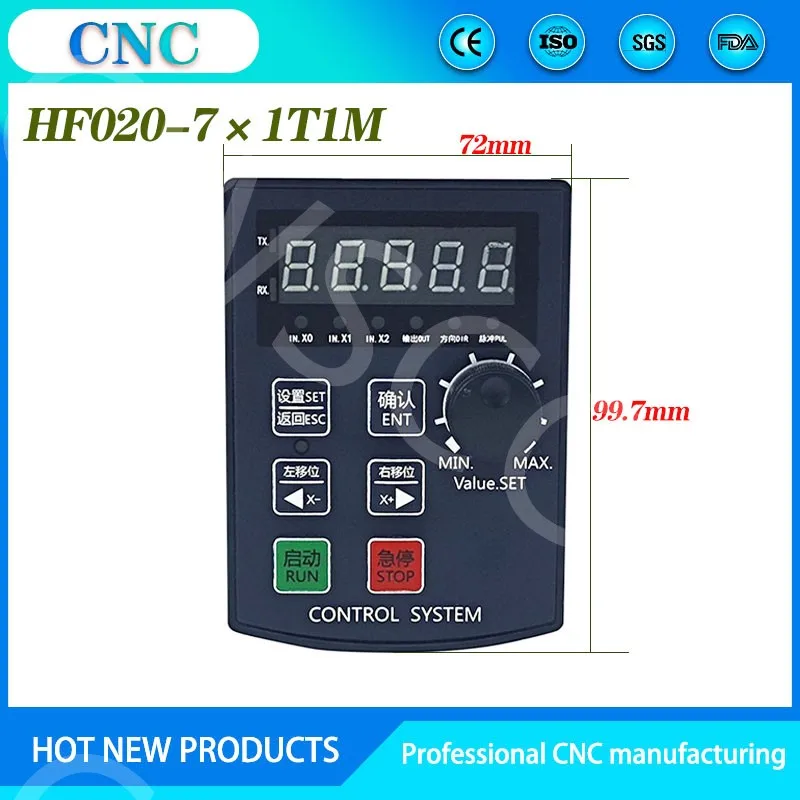 Stepper servo motor pulse drive controller HF020 setting forward and reverse speed regulation PLC serial port RS485