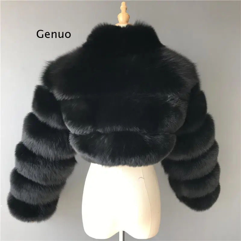 Luxury Mink Coats Women Winter Top Fashion Pink FAUX Fur Coat Elegant Thick Warm Outerwear Fake Fur Woman Jacket