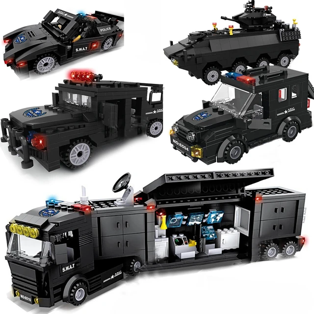 Lego City Police Helicopter Set Swat Police Helicopter Block Military Police Aliexpress