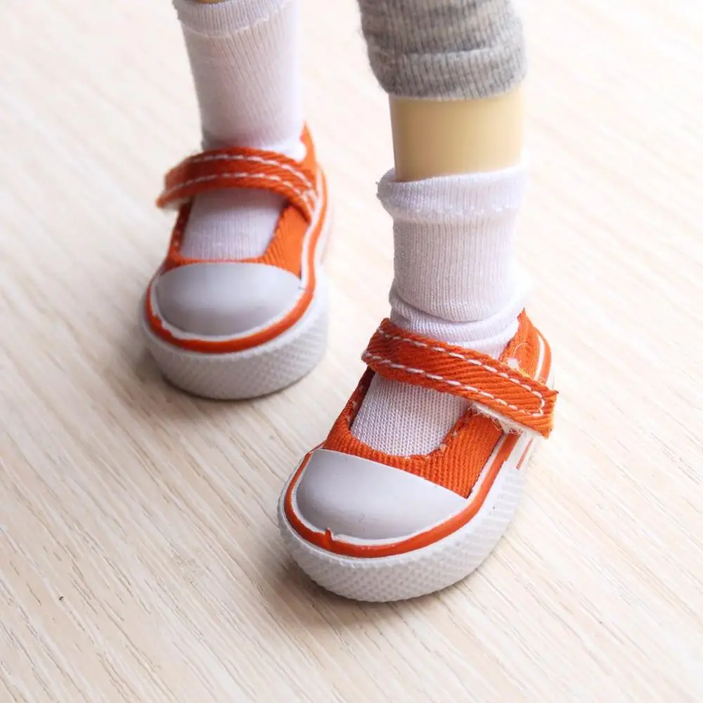 

BJD SHOES Orange Sneakers Canvas Sports Flats For 1/6 11" 27cm YOSD DK DZ AOD DD Doll FREE SHIPPING